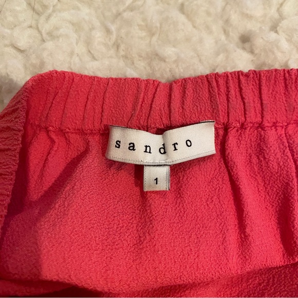 Sandro pink dress open back with bow - Picture 5 of 6